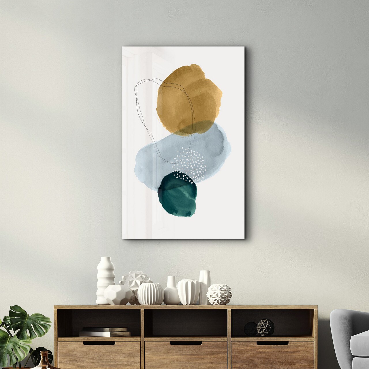 Tablou decorativ, CAM-2061, Dimensiuni: 46 x 72 cm, Multicolor - view 3