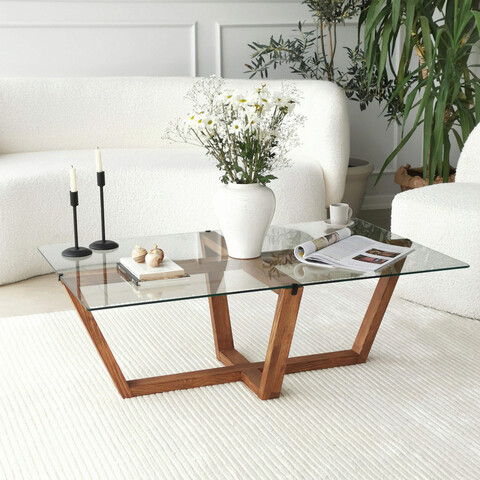 Masuta de cafea, Neostill, Amalfi, 105x35x65 cm, Nuc mezoni.ro