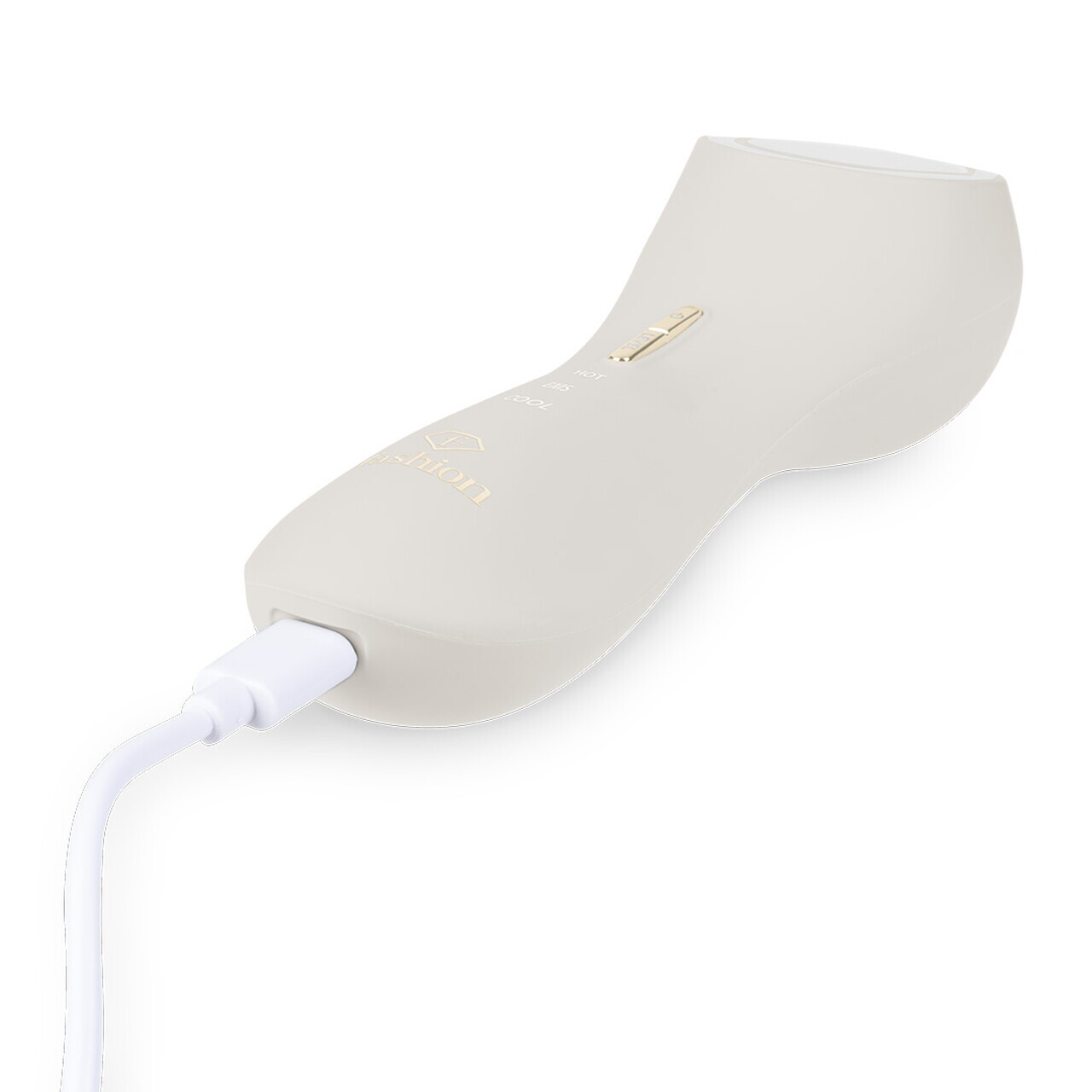 Aparat facial cu functie cald-rece pentru revitalizarea pielii Fashion TV, Matte Cream-Gold, 16.9x5.1x4.9 cm, crem - imagine 6
