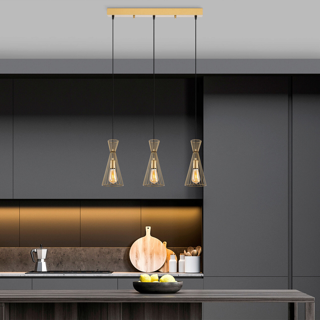 Lustra, Fulgor, 942FLG1617, Metal, Auriu - 1 | YEO