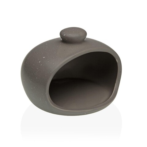 Suport pentru burete de vase kobe, versa, 11.5 x 9.5 x 10.5 cm, dolomit, gri marmorat