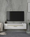 Comoda TV, Olivia, Retrolp1, Alb/Auriu