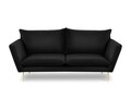 Canapea, Verveine, Mazzini Sofas, 3 locuri, 212x95x96 cm, catifea, negru