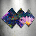 Set 4 tablouri decorative, 4MDF44613021, MDF, Imprimat UV, Multicolor