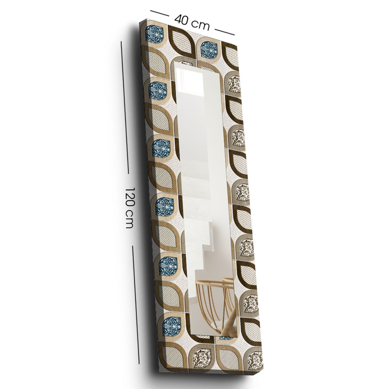 Oglinda decorativa, 40120YMA-30, Dimensiune: 40 x 120 cm, Multicolor - view 3