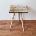Masuta, Leona, Shp347, 35x42x35 cm, Maro / Bej / Negru