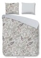 Lenjerie de pat pentru doua persoane, Good Morning Anaya, 100% bumbac, 3 piese, gri