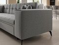 Coltar extensibil stanga 4 locuri ELTAP, Sol-10, Solange, 292x196x84 cm, lemn/poliester, gri deschis