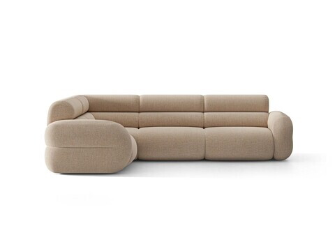 Coltar stanga 5 locuri, Neo, Micadoni Home, 295x210x83 cm, tesatura Chenille Silencio, bej sand