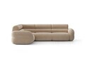 Coltar stanga 5 locuri, Neo, Micadoni Home, 295x210x83 cm, tesatura Chenille Silencio, bej sand