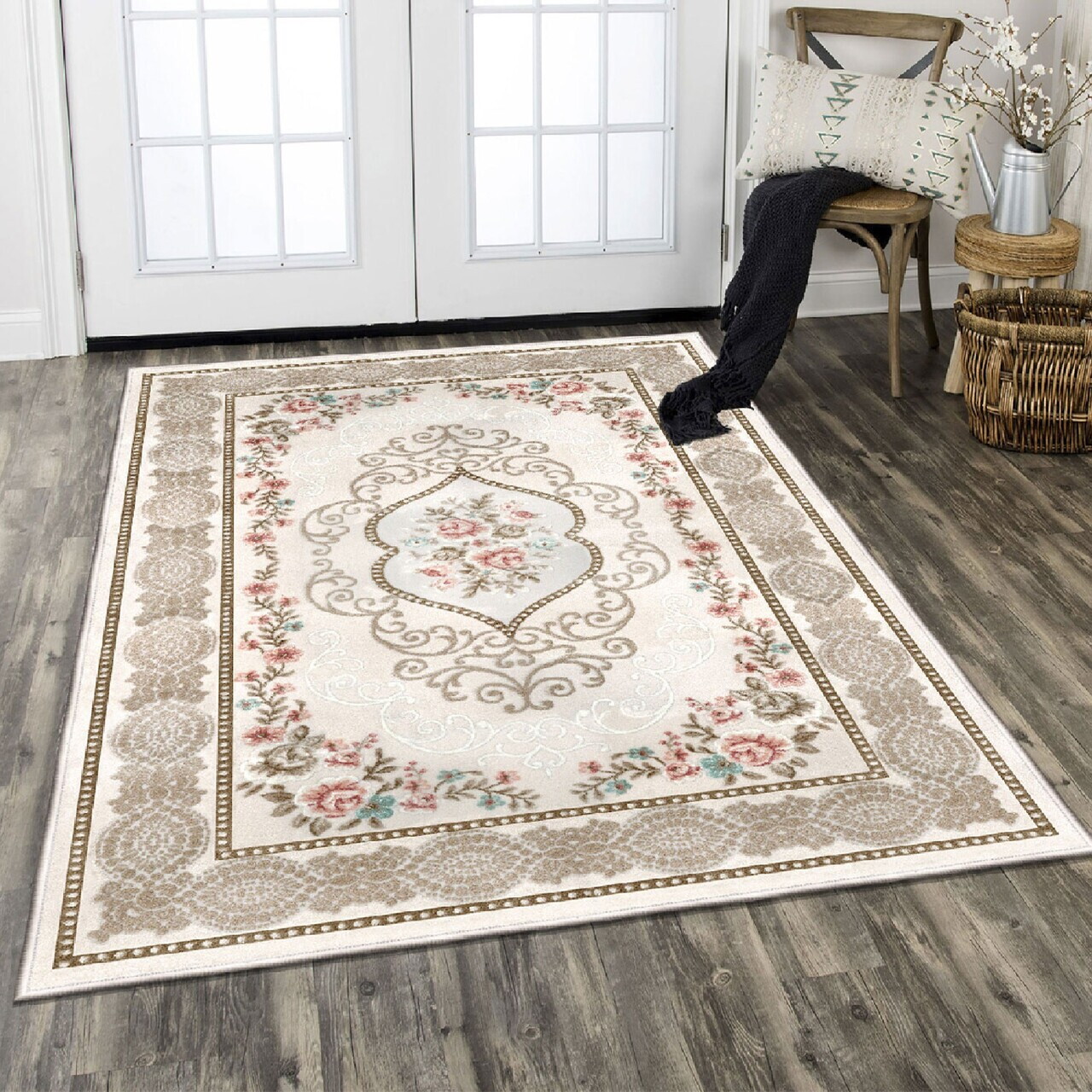 Covor Els1839 100x150 cm Catifea Multicolor