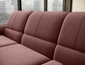 Coltar extensibil dreapta 3 locuri ELTAP, RT-24LU, Siber, 270x186x93 cm, lemn/poliester, roz inchis