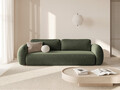 Canapea extensibila 3 locuri, Tonale, Cosmopolitan Design, 262x105x88 cm, tesatura chenille, verde