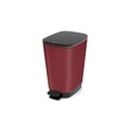 Cos de gunoi Chic M cu pedala, plastic, 22.3 L, rosu