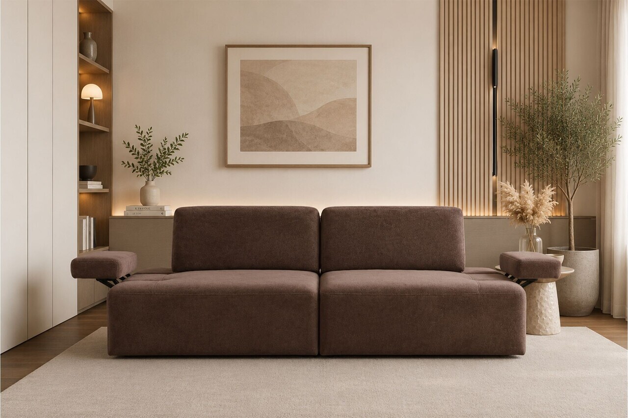 Canapea 3 locuri, Atelier del Sofa, 560ARE5347, Maro — imaginea 2