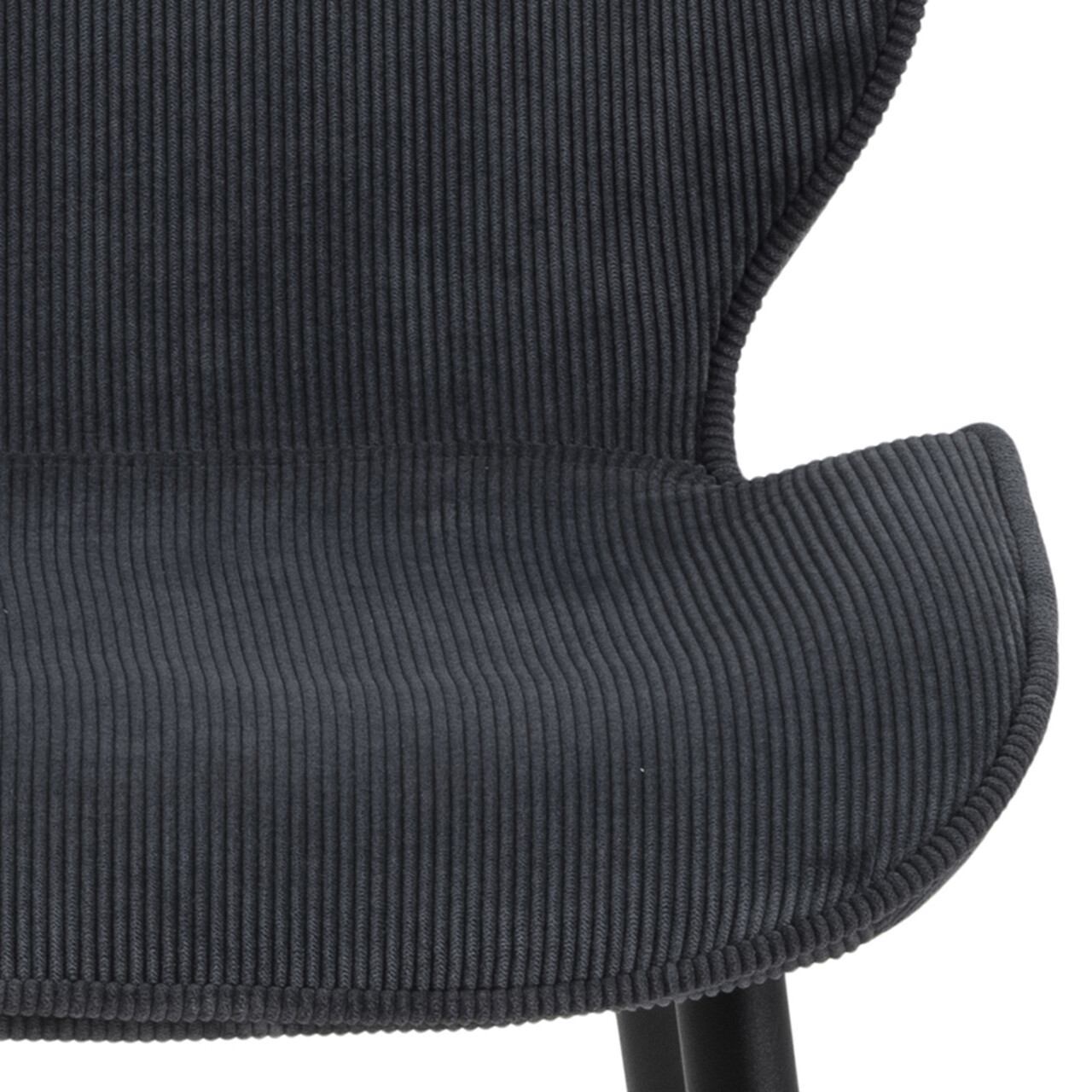 Scaun Femke, Actona, 47.5x57.5x85 cm, tesatura corduroy/otel, antracit - view 11
