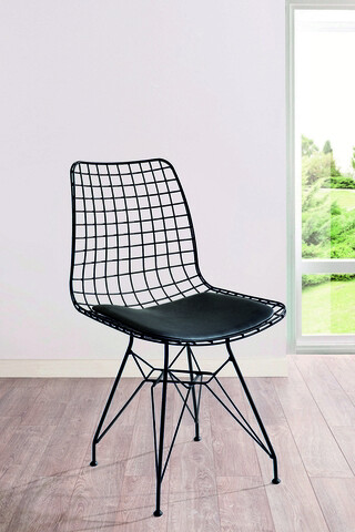 Scaun, Çilek, Dark Metal Chair, 53x82x45cm, Multicolor