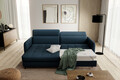 Coltar extensibil stanga 3 locuri ELTAP, LT-40MAN, Gomsi, 228x165x100 cm, lemn/poliester, albastru inchis