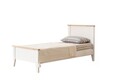 Pat de o persoană, Alfa Design, Uren Modern Country, Stejar alb