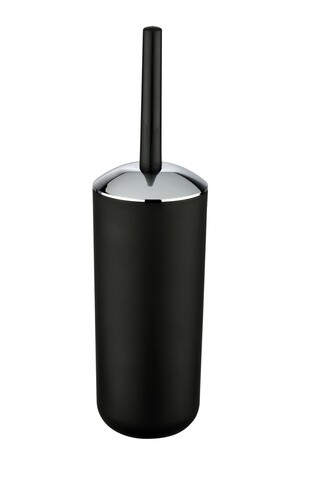 Perie pentru toaleta cu suport, Wenko, Brasil Black, 10 x 37 cm, plastic, negru mezoni.ro imagine 2022 by aka-home.ro