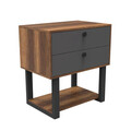 Dulapior, Locelso, MN03, 80x85x52 cm, Nuc / Antracit