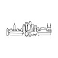 Decoratiune de perete, Ottowa, Metal, Grosime: 2 mm, Negru