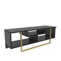Comoda TV, Retricy, Asal 120, 120x35.2x40.2 cm, PAL, Negru