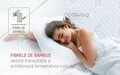 Saltea Ortopedica, Hipoalergenica, Premium Bamboo Memory Latex, 160x190 cm, H 26 cm, Arcuri Pocket, 7 Zone de Confort