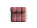 Modul pentru canapea, 1 loc, Bellis-51, Micadoni Home, 94x94x70 cm, catifea, roz