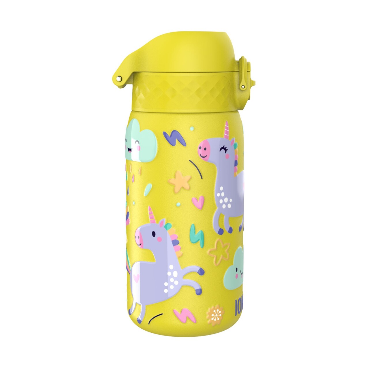 Sticla apa pentru copii, inox, 400ml, Yellow, Unicorns - Ion8 - view 4