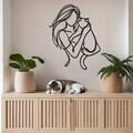 Decoratiune de perete, DCV-1035-MT, Dimensiune: 50 x 40 cm, Negru
