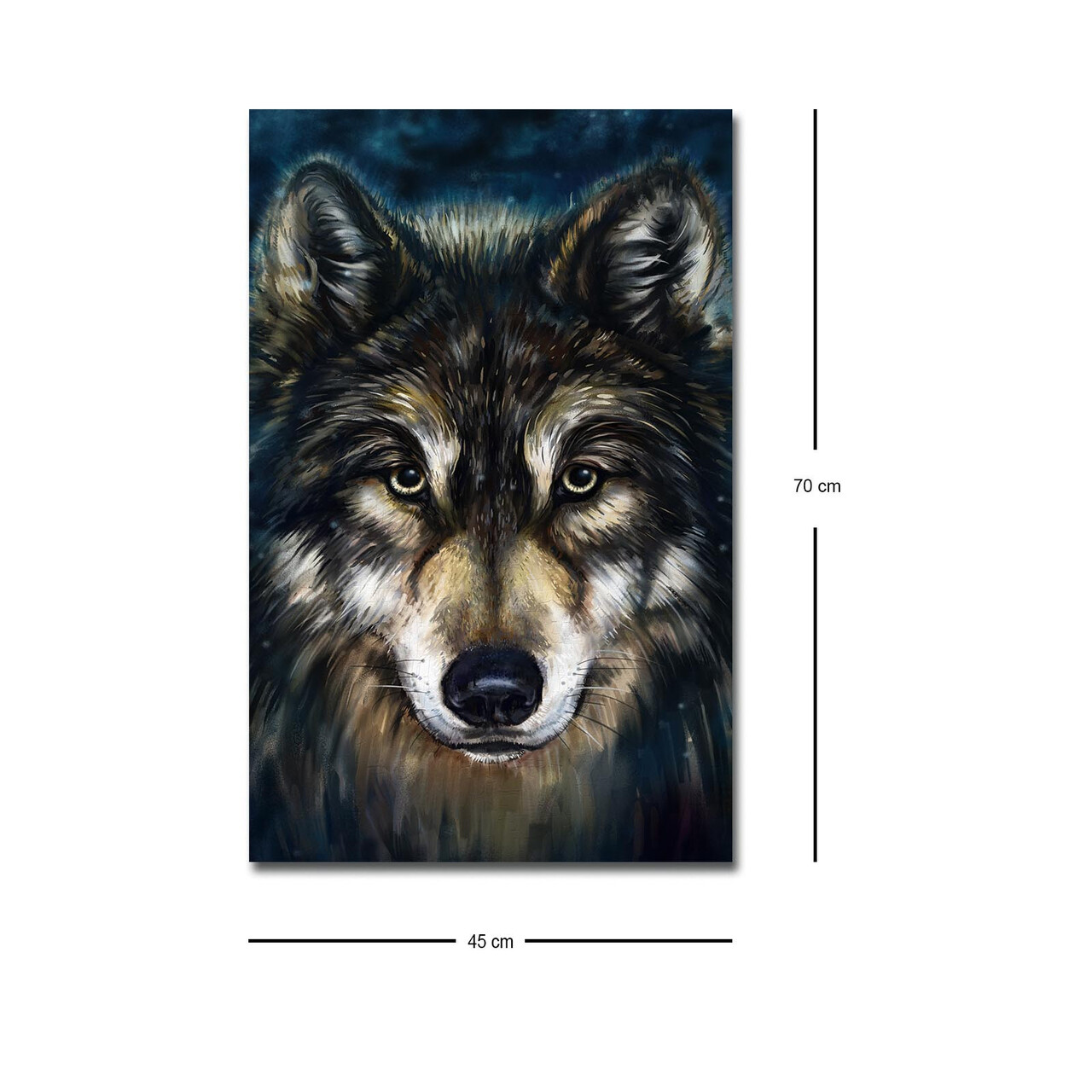 Tablou decorativ cu lumina LED, 4570MDACT-055, Dimensiune: 45 x 70 cm, Multicolor - view 4