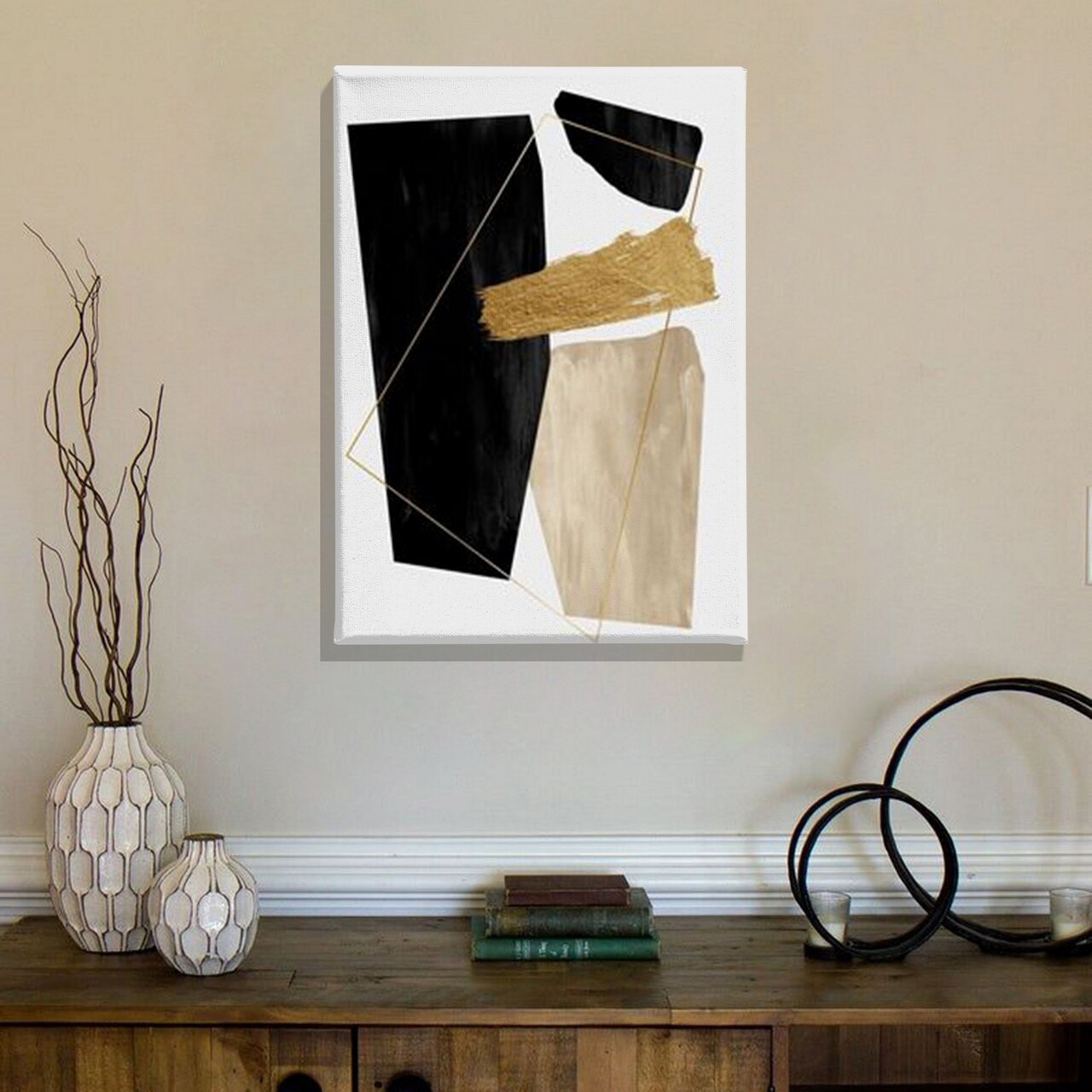 Tablou decorativ ASR_CNV25-31 Cadru: 100% lemn (Grosime: 2 x 3 cm) Multicolor