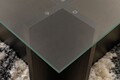 Masuta de cafea, Nordure, Vetrino, 105x40x65 cm, Sticla temperata , Negru