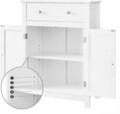 Dulap pentru baie cu 2 usi Countru House, Vasagle, 60 x 30 x 80 cm, MDF, alb