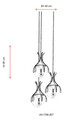 Lustra, Avonni, 683AVN1227, Metal, Maro antichizat