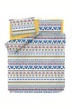 Lenjerie de pat dubla King Quilt (BL) Pisagor - Yellow, Mijolnir, 3 piese, 240x220 cm, bumbac ranforce, multicolor