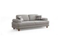 Canapea extensibila cu 3 locuri, Artie, 560ARE4168, Cadru: LEMN/PAL, Crem / Albastru