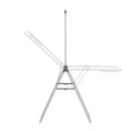 Uscator de rufe cu suport umerase, Brabantia, Hangon Metallic, 25 m capacitate de uscare, otel, gri metalizat