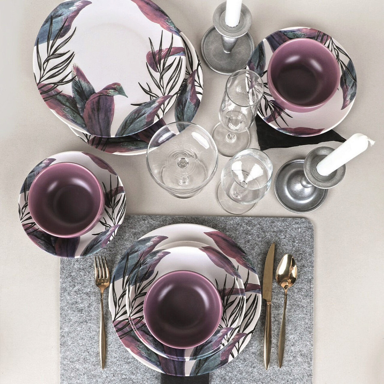 Serviciu de masa, Keramika, 275KRM1667, Ceramica, Multicolor