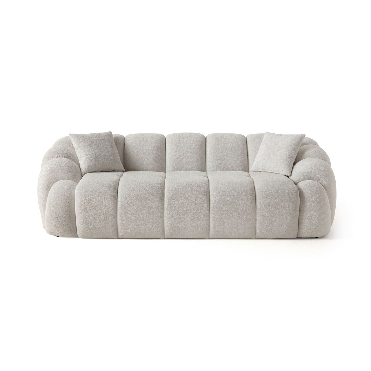 Canapea 3 locuri, Atelier del Sofa, 752EST1129, Lemn de carpen/PAL melaminat, Alb - view 4