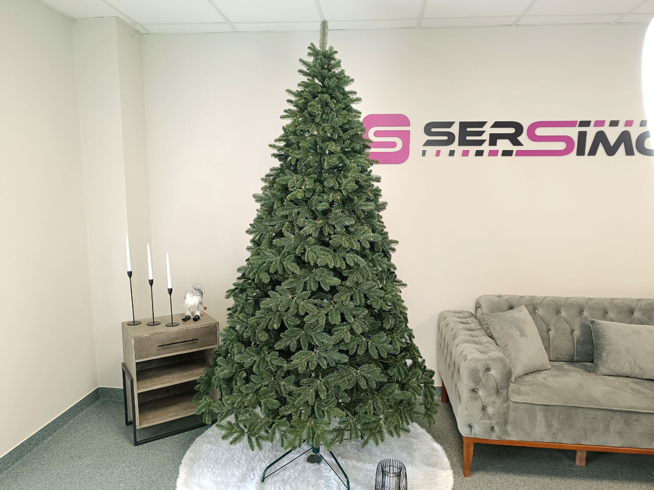 Brad artificial Christmas Deluxe by Sersimo, Canada verde, 3D, 230cm — imaginea 12