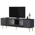Comoda TV, Olivia, Dekolp5, Antracit / Aur