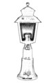 Lampa de exterior, Avonni, 685AVN1379, Plastic ABS, Negru