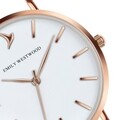 Ceas pentru dama, Emily Westwood, Gran Paradise White, piele naturala/inox, alb/auriu