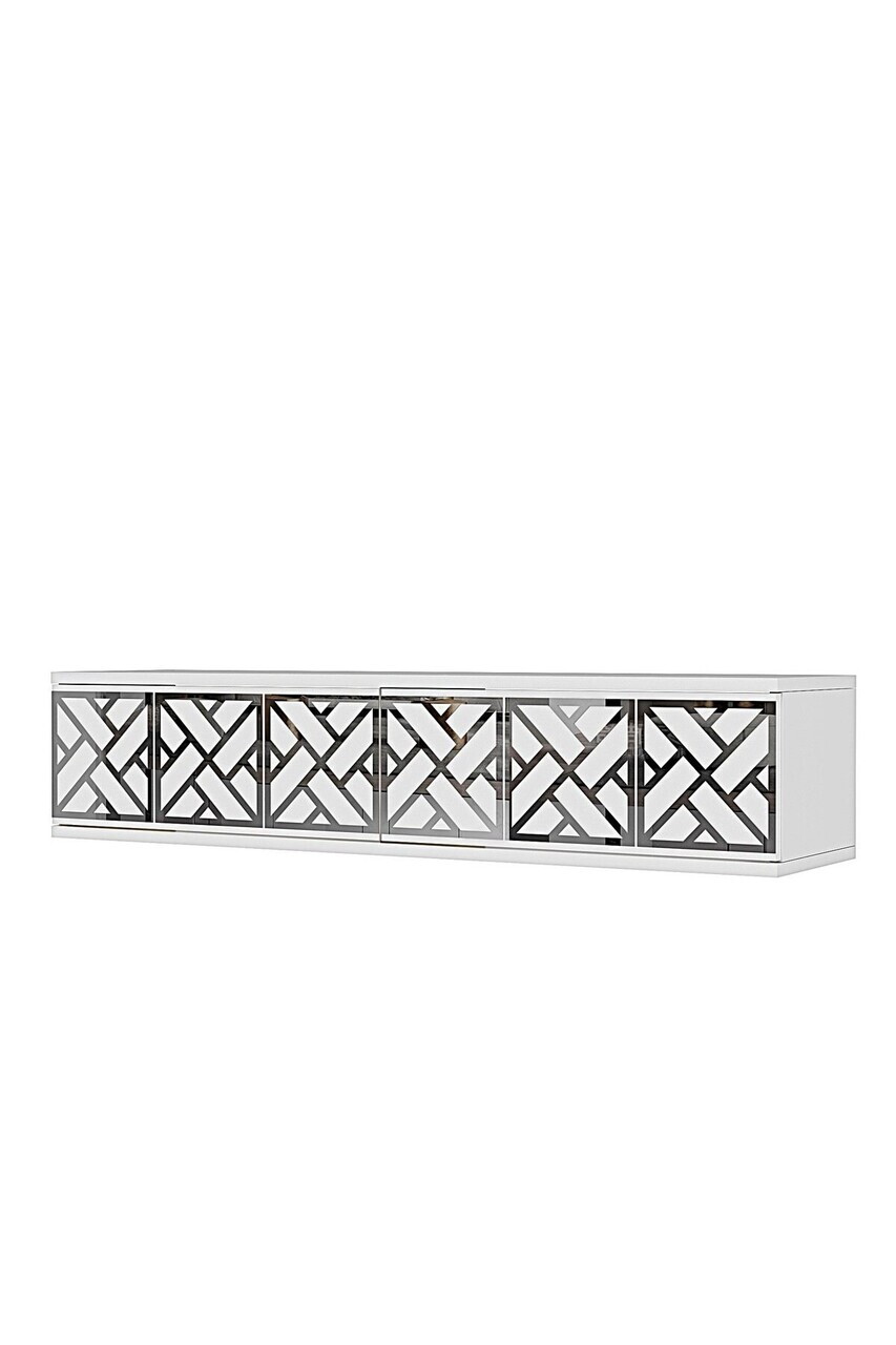 Dulap, Hanah Home, Arex 120, 120x25.5x29.6 cm, Alb / Argintiu — imaginea 5
