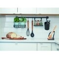Organizator de perete pentru bucatarie Austin, iDesign, 64x14.5x24 cm, negru mat