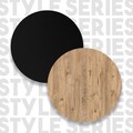 Masa pentru bar, Locelso, ST1 - LA, 120 x 101.8 x 51.6 cm, pal melaminat,  pin/negru