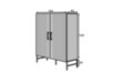 Dulap multifunctional ELTAP, Raftt, 122x42x140 cm, PAL/MDF, negru
