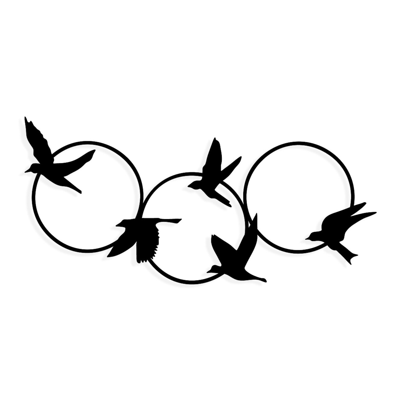 Decoratiune de perete, Tranquila, Dimensiuni: 68,5 x 32,5 cm, Negru - view 4